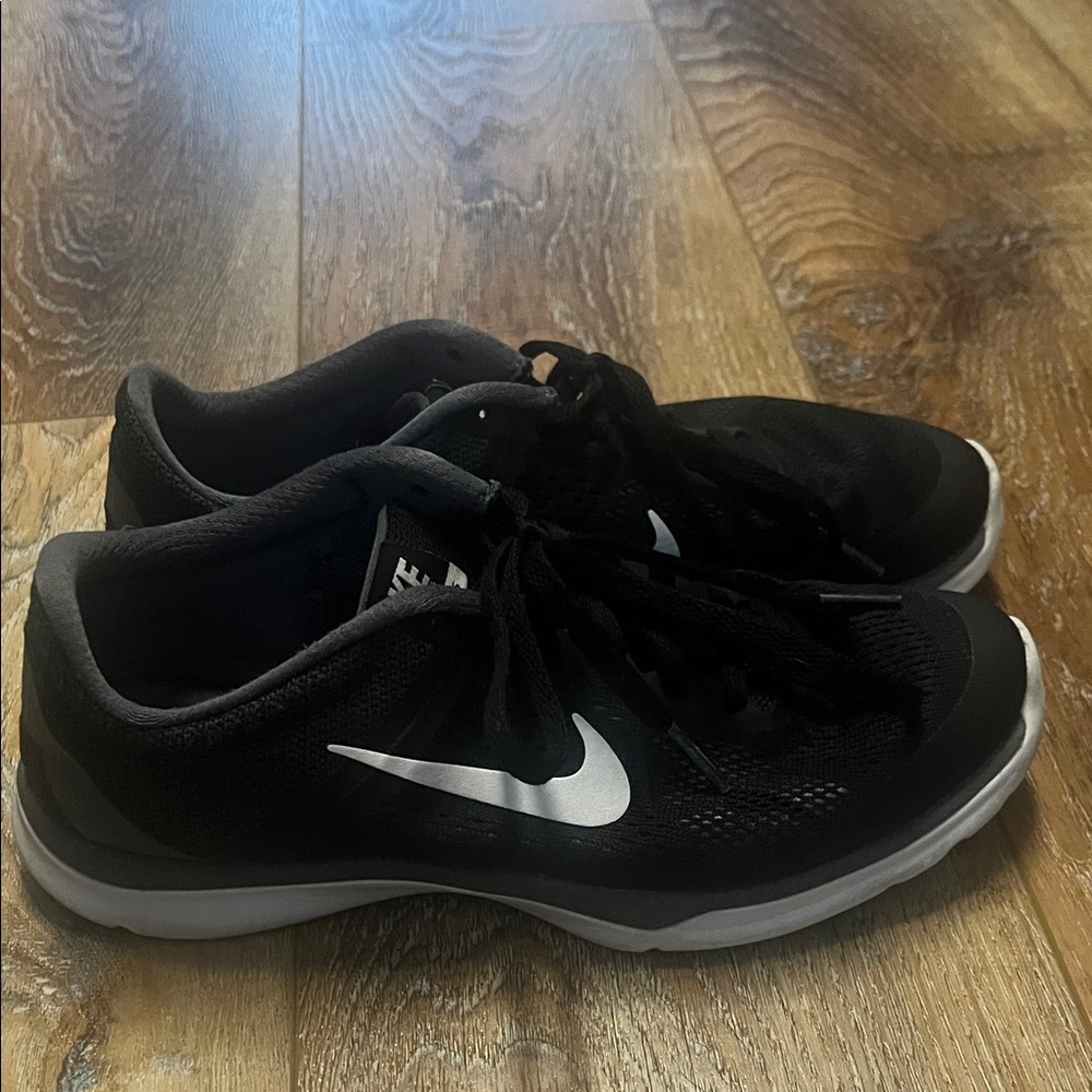 Nike Black Sneakers with White Swoosh